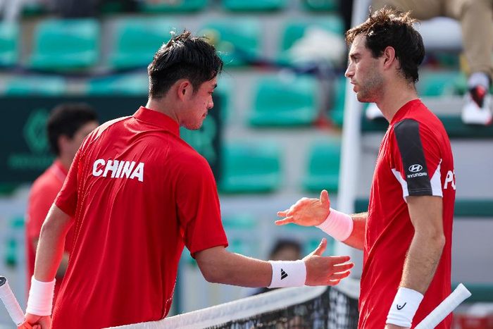 在线体育-戴维斯杯南沙开拍，中葡两队首日1∶1打平|吴易昺|布云朝克特|博杰斯|比赛|克特_新浪体育_新浪新闻